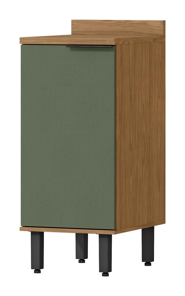 Balcão 40cm 100% MDF Toscana - freijó / jade BTO05