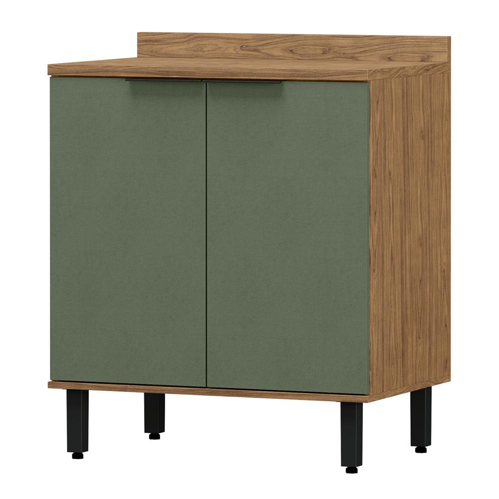Balcão 80cm 100% MDF Toscana - freijó / jade BTO02