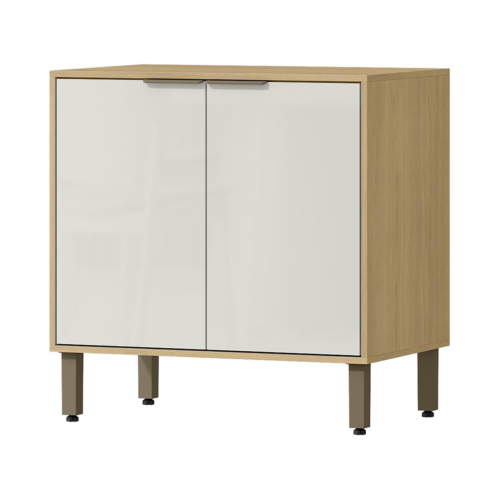 Balcão 80cm Glória - castanho / off-white  BGL01