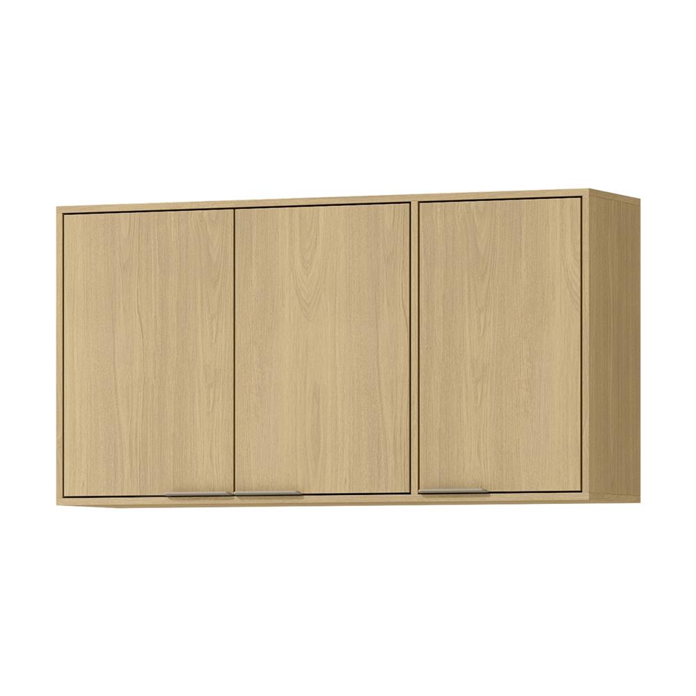 Aéreo 3 portas 120cm Glória - castanho / castanho AGL04