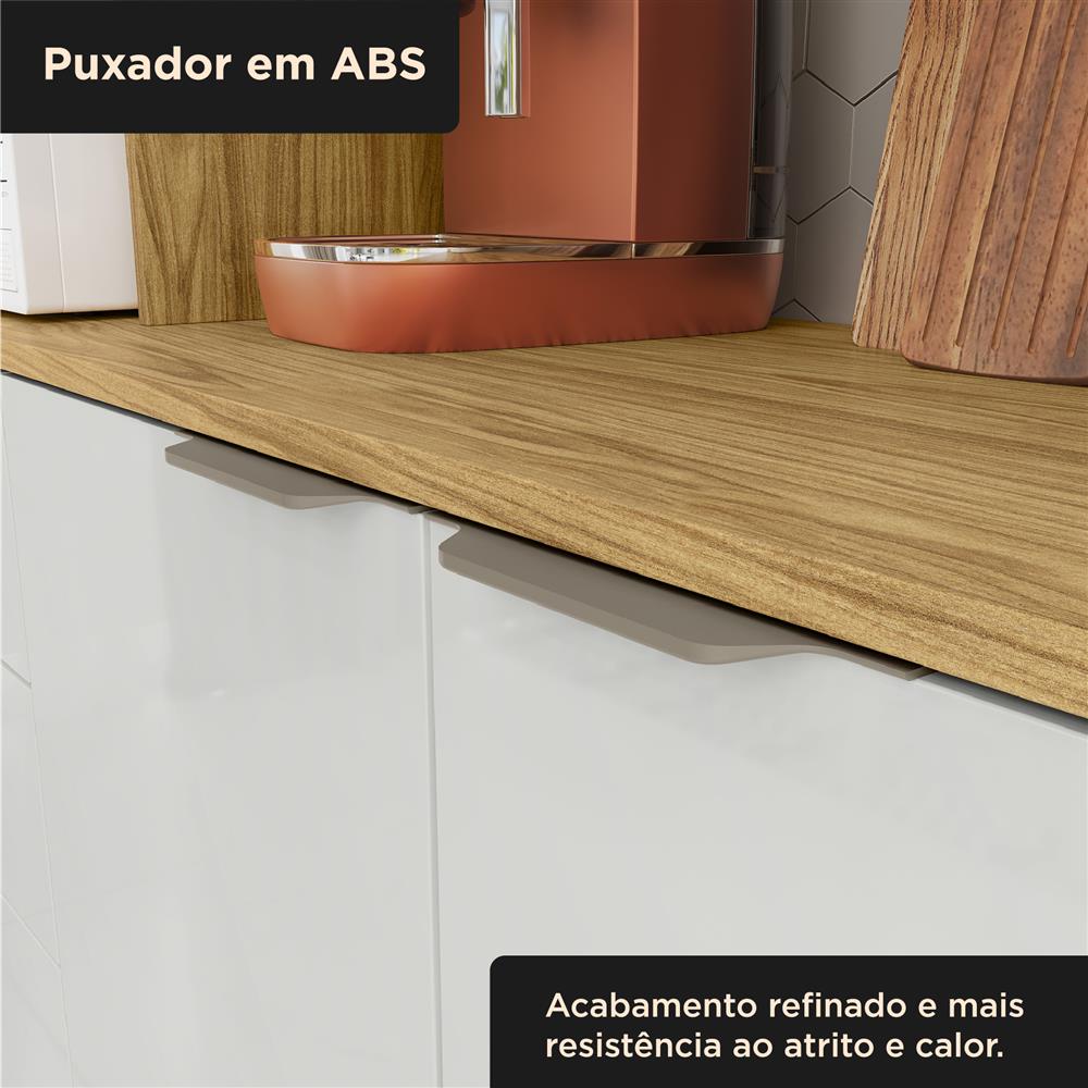 Cozinha compacta 7 portas e 2 gavetas Boreal - marrocos / off-white CC040 