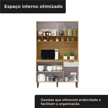 Cozinha compacta 4 portas 1 gaveta Liz - marrocos / off-white CC038 