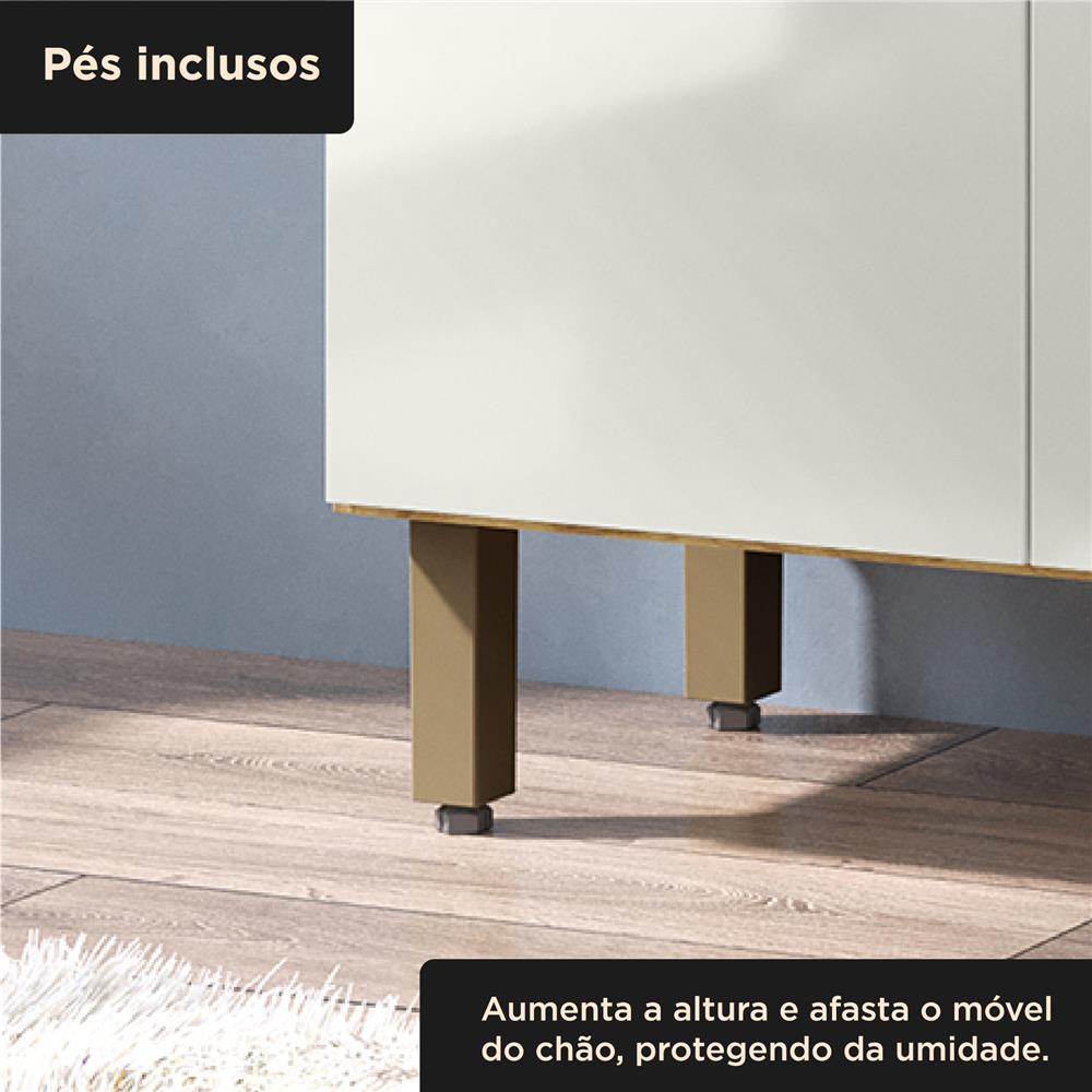 Cozinha compacta 4 portas 1 gaveta Liz - marrocos / off-white CC038 