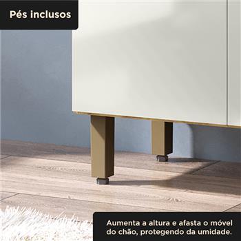 Cozinha compacta 4 portas 1 gaveta Liz - marrocos / off-white CC038 