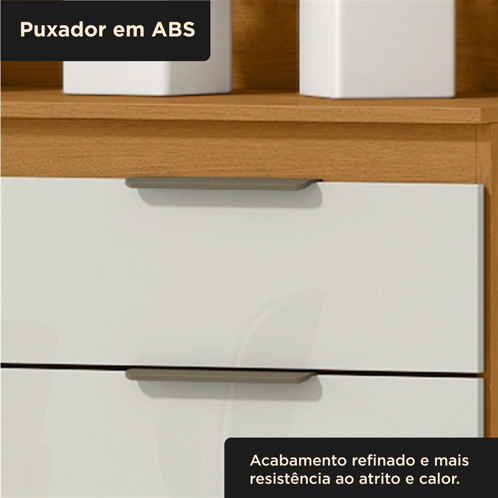 Cozinha compacta 4 portas 1 gaveta Liz - cinamomo / off-white CC038.N 