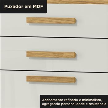 Cozinha Compacta 6 portas 2 gavetas Sara - Balcão para pia - marrocos / off-white  CC043 