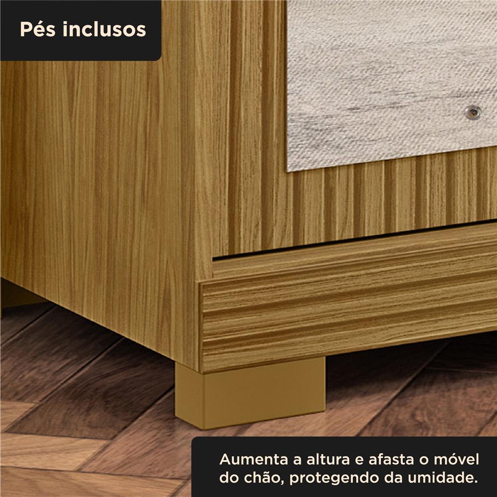 Guarda-roupa grande para casal 6 portas 2 gavetas com espelho Bogotá - com espelho - marrocos / off-white RG074.E 