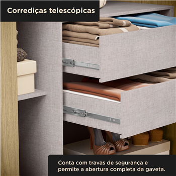 Guarda-roupa grande para casal 100% MDF 2 portas de correr 4 gavetas Trípoli - castanho / castanho usinado  RD033  