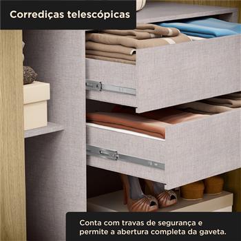 Guarda-roupa grande 100% MDF 3 portas 3 gavetas Bagdá - castanho / off-white  RD032 