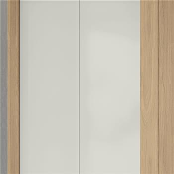 Guarda-roupa grande 100% MDF 3 portas 3 gavetas Bagdá - com espelho - castanho / off-white  RD032.E 