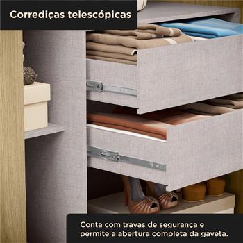 Guarda-roupa grande 100% MDF 3 portas 3 gavetas Bagdá - com espelho - castanho / off-white  RD032.E 