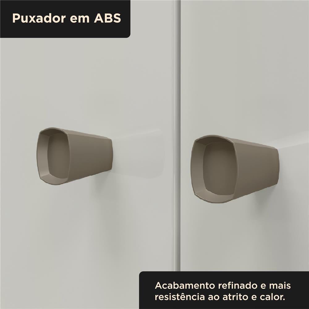 Guarda-roupa casal 4 portas 2 gavetas Mônaco - marrocos / off-white  RG108  