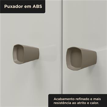 Guarda-roupa casal 4 portas 2 gavetas Mônaco - marrocos / off-white  RG108  