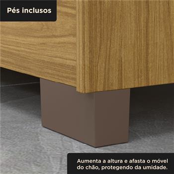 Guarda-roupa casal 4 portas 2 gavetas Mônaco - marrocos / off-white  RG108  