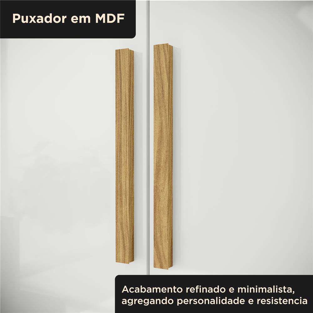 Guarda-roupa casal 6 portas 2 gavetas Gliese - marrocos / off-white  RG140  