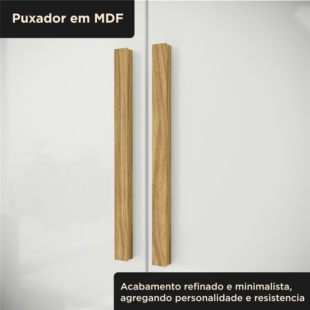 Guarda-roupa casal 6 portas 2 gavetas Gliese - marrocos / off-white  RG140  
