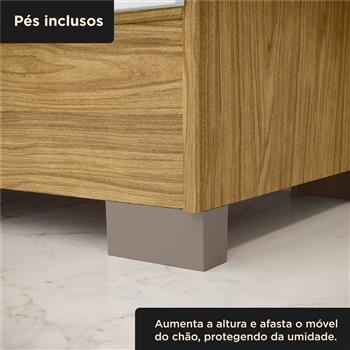 Guarda-roupa capelinha 4 portas 3 gavetas Capella com espelho - marrocos / off-white RG139.E 