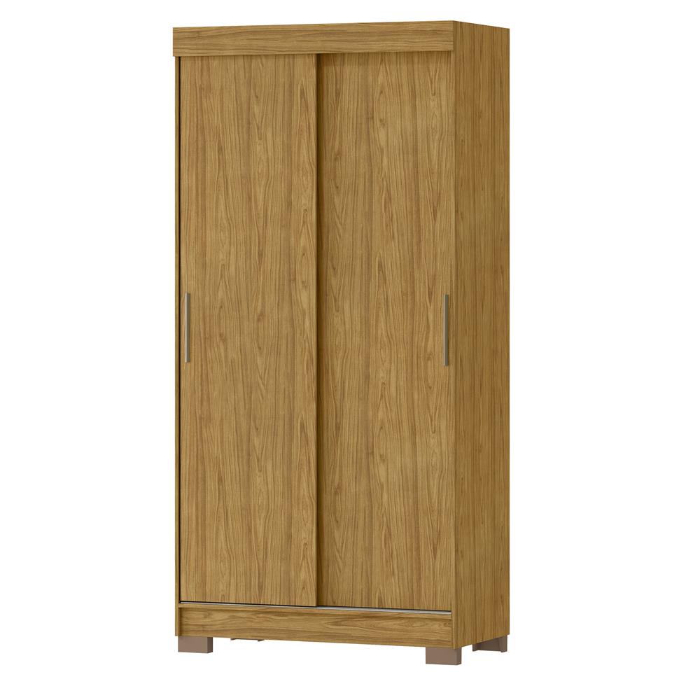 Guarda-roupa solteiro 2 portas de correr 2 gavetas Antares - marrocos / off-white  RD041 