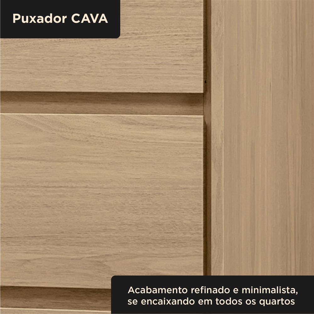 Cômoda 4 gavetas grandes Carla - castanho / castanho   CO027  