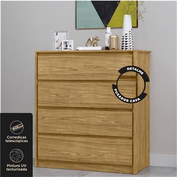 Cômoda 4 gavetas grandes Carla - marrocos / marrocos  CO027  