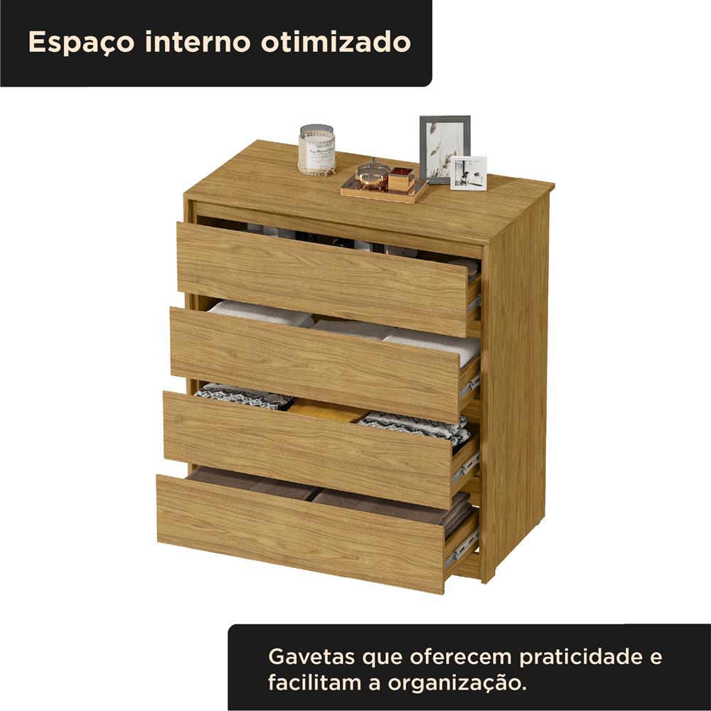 Cômoda 4 gavetas grandes Carla - marrocos / marrocos  CO027  