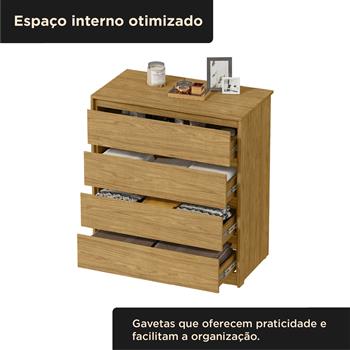 Cômoda 4 gavetas grandes Carla - marrocos / marrocos  CO027  