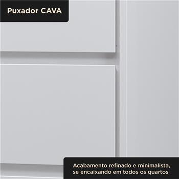 Cômoda 4 gavetas grandes Carla - branco neve / branco neve   CO027  