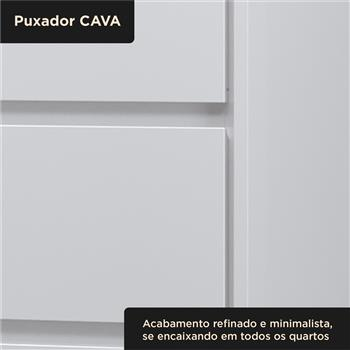 Cômoda 4 gavetas grandes Carla - branco neve / branco neve   CO027  