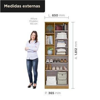 Multiuso Organizador 2 portas 7 prateleiras com nichos Lince - marrocos / marrocos  MU001 