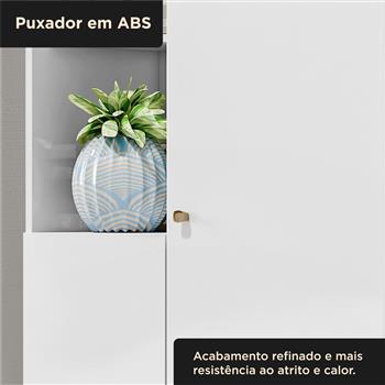 Multiuso Organizador 2 portas 7 prateleiras com nichos Lince - branco neve / branco neve  MU001 