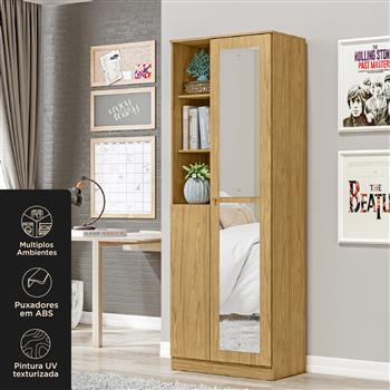 Multiuso Organizador 2 portas 7 prateleiras com nichos Lince - com espelho - marrocos / marrocos  MU001.NE 