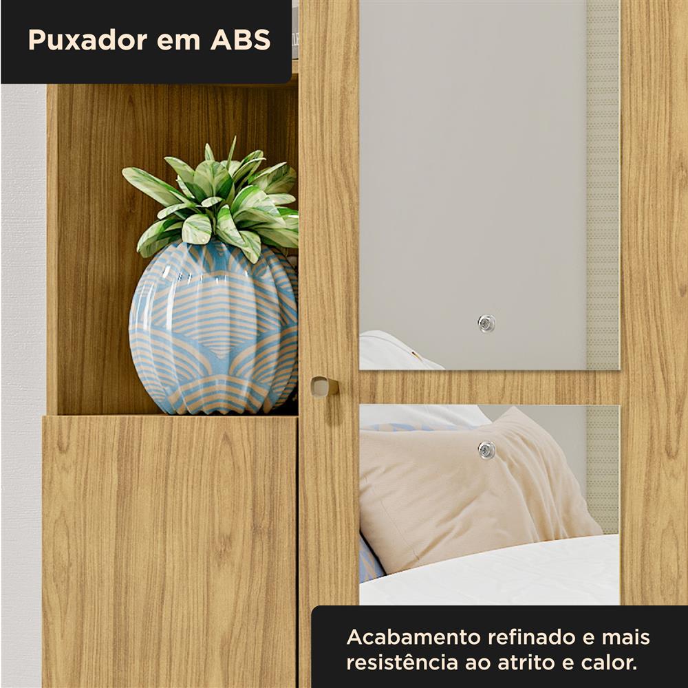 Multiuso Organizador 2 portas 7 prateleiras com nichos Lince - com espelho - marrocos / marrocos  MU001.NE 