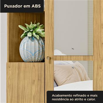 Multiuso Organizador 2 portas 7 prateleiras com nichos Lince - com espelho - marrocos / marrocos  MU001.NE 