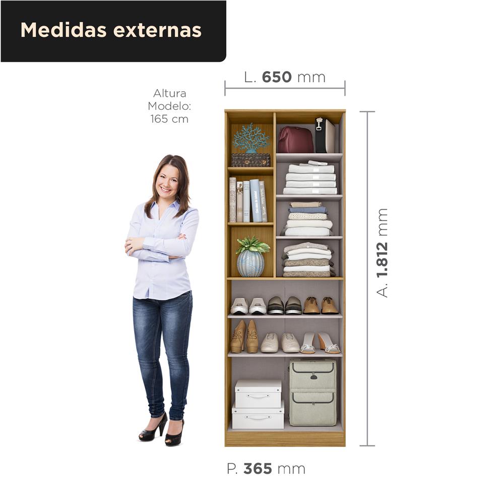 Multiuso Organizador 2 portas 5 prateleiras Elara - marrocos / marrocos   MU019  