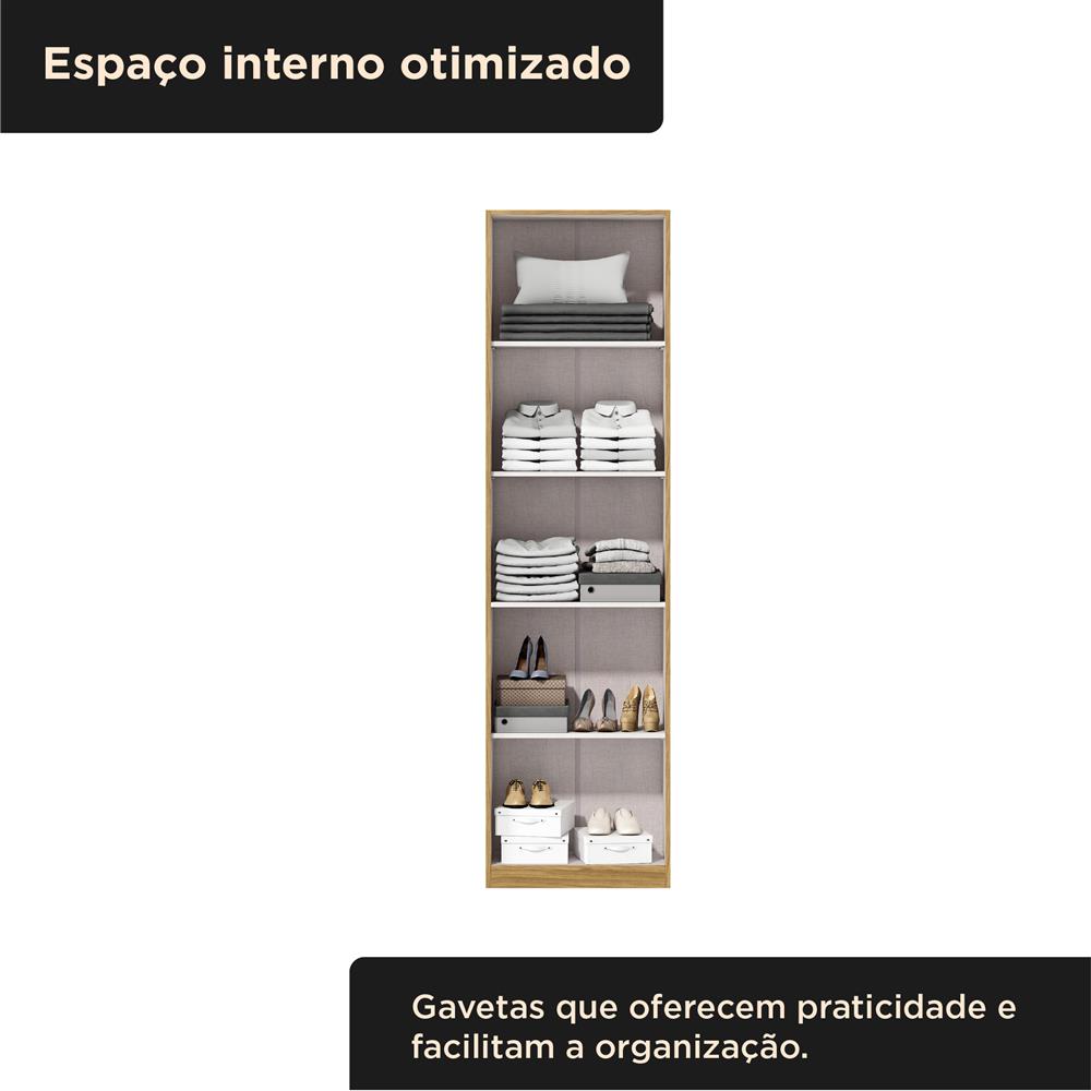 Multiuso Organizador 2 portas 5 prateleiras Elara - marrocos / off-white  MU019  