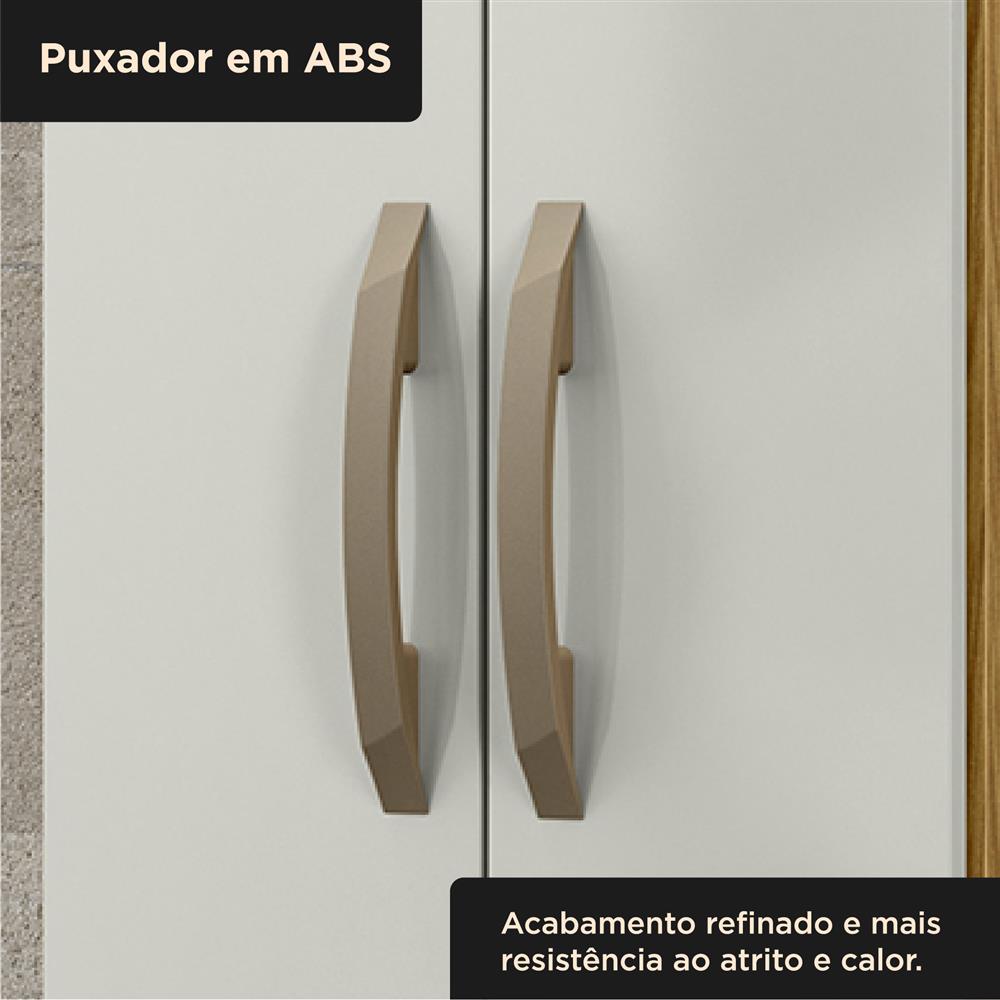 Multiuso Organizador 2 portas 5 prateleiras Elara - marrocos / off-white  MU019  