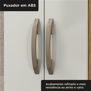 Multiuso Organizador 2 portas 5 prateleiras Elara - marrocos / off-white  MU019  