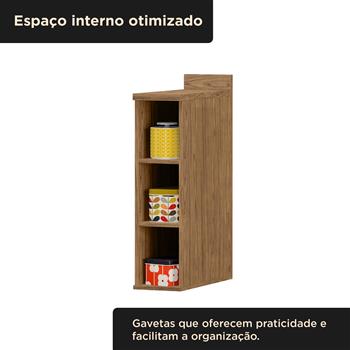 Balcão adega 20cm 100% MDF Toscana - freijó / freijó BTO01 