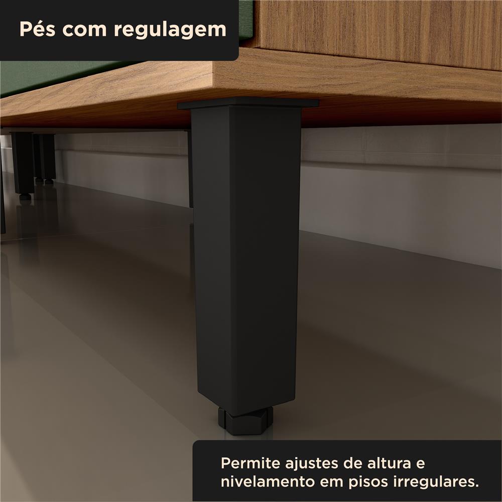 Balcão 40cm 100% MDF Toscana - freijó / jade BTO05 
