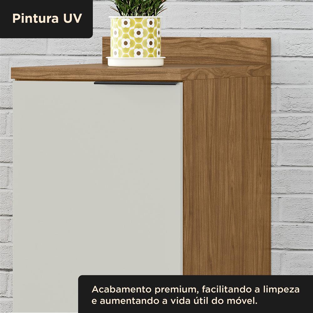 Balcão 40cm 100% MDF Toscana - freijó / off-white BTO05 