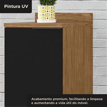 Balcão 40cm 100% MDF Toscana - freijó / nero BTO05 