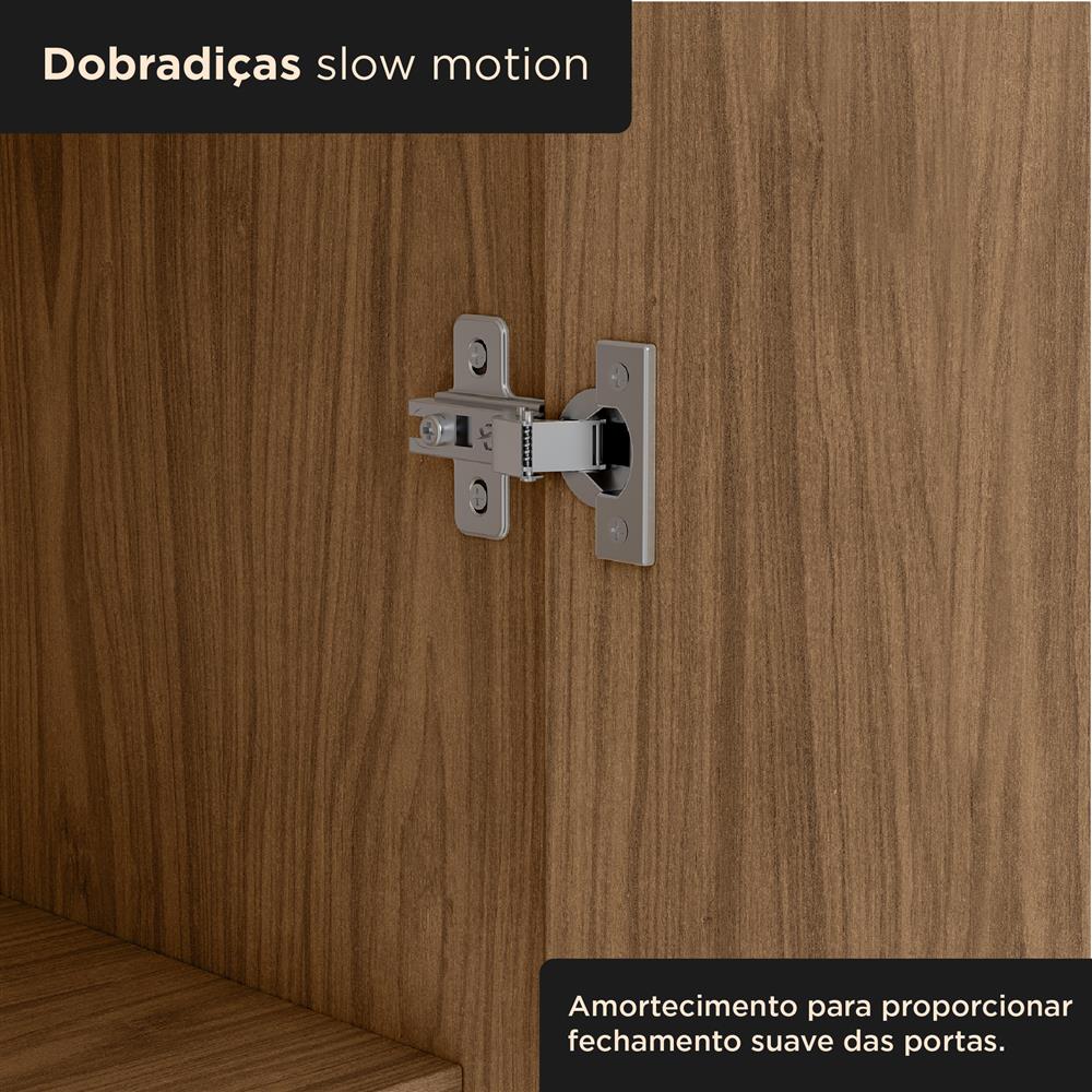 Balcão 80cm 100% MDF Toscana - freijó / freijó BTO02 