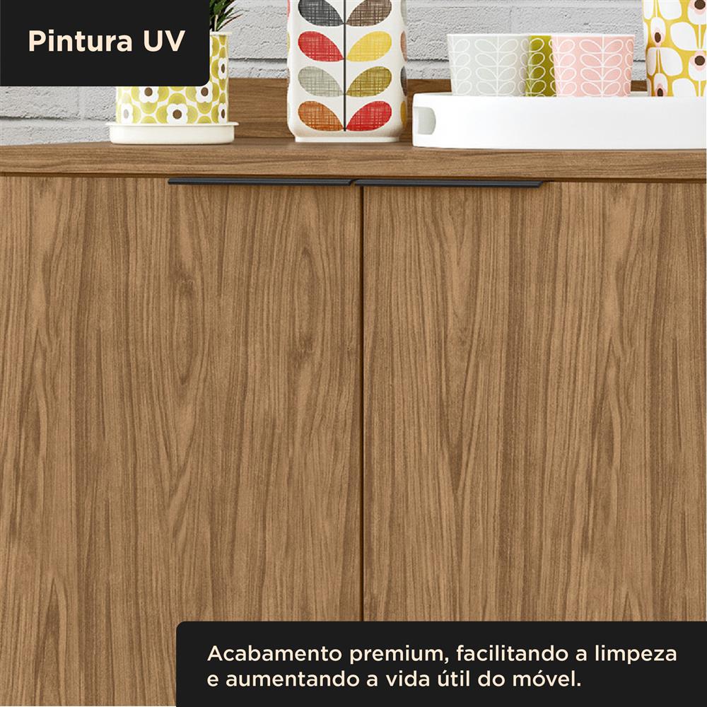 Balcão 80cm 100% MDF Toscana - freijó / freijó BTO02 