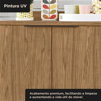 Balcão 80cm 100% MDF Toscana - freijó / freijó BTO02 