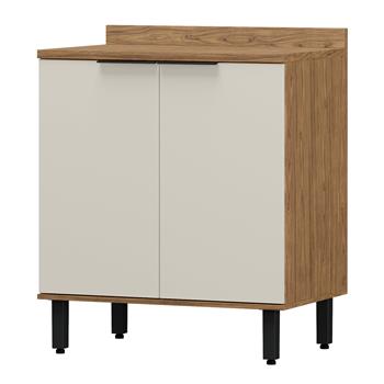 Balcão 80cm 100% MDF Toscana - freijó / off-white BTO02 