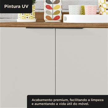 Balcão 80cm 100% MDF Toscana - freijó / off-white BTO02 