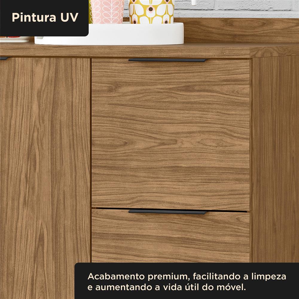 Balcão 120cm 100% MDF Toscana - freijó / freijó BTO03 