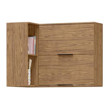 Aéreo canto reto 100% MDF Toscana - freijó / freijó ATO04 