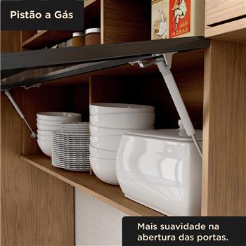 Aéreo canto reto 100% MDF Toscana - freijó / freijó ATO04 