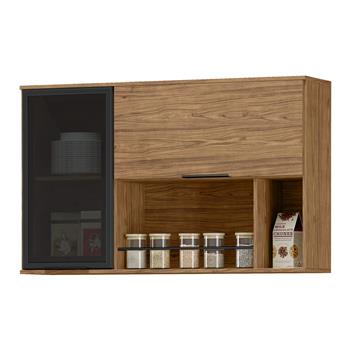 Aéreo 120cm 100% MDF Toscana - duas portas - freijó / freijó ATO05 